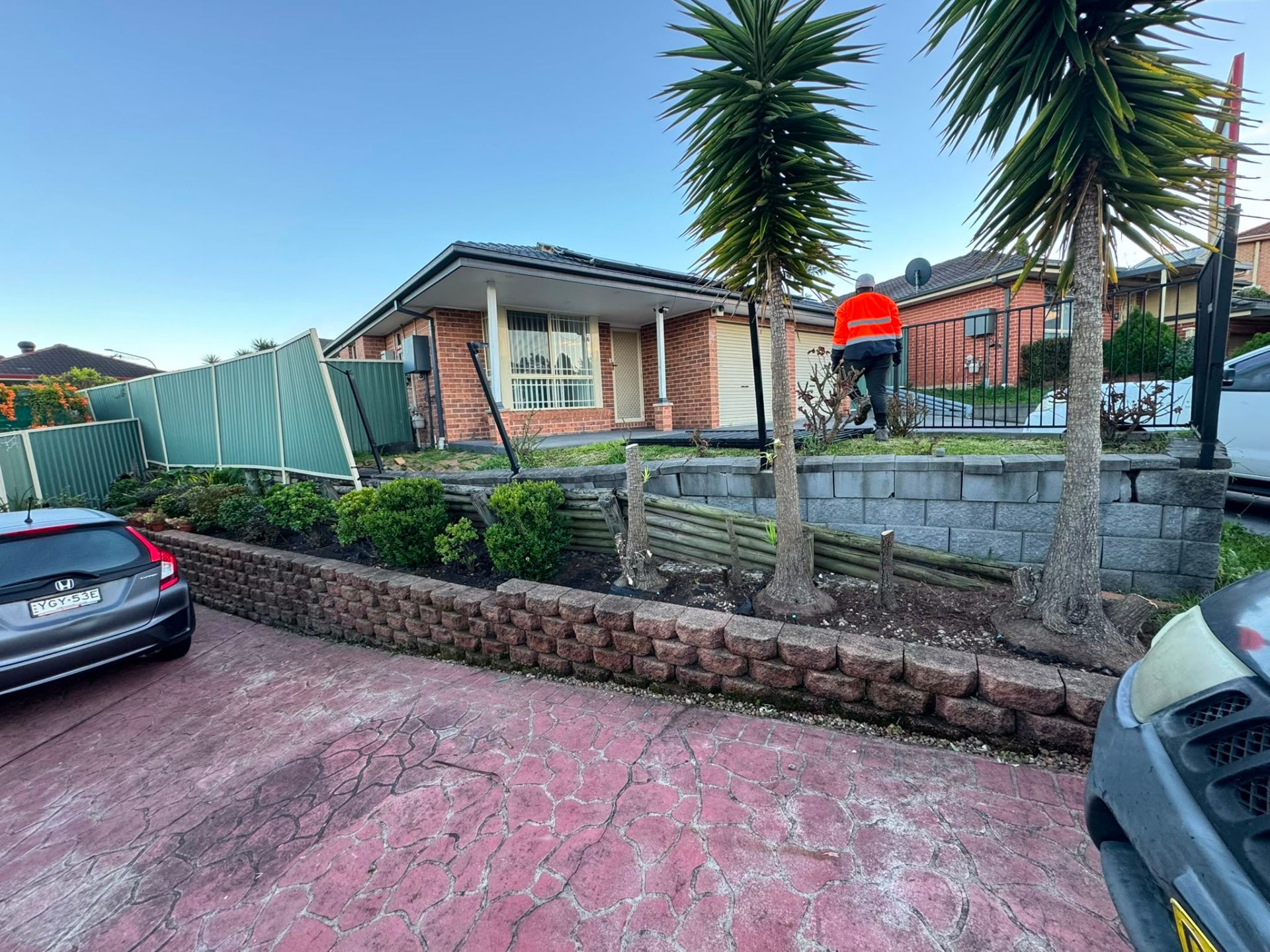Front Yard Retaining Wall Rebuild