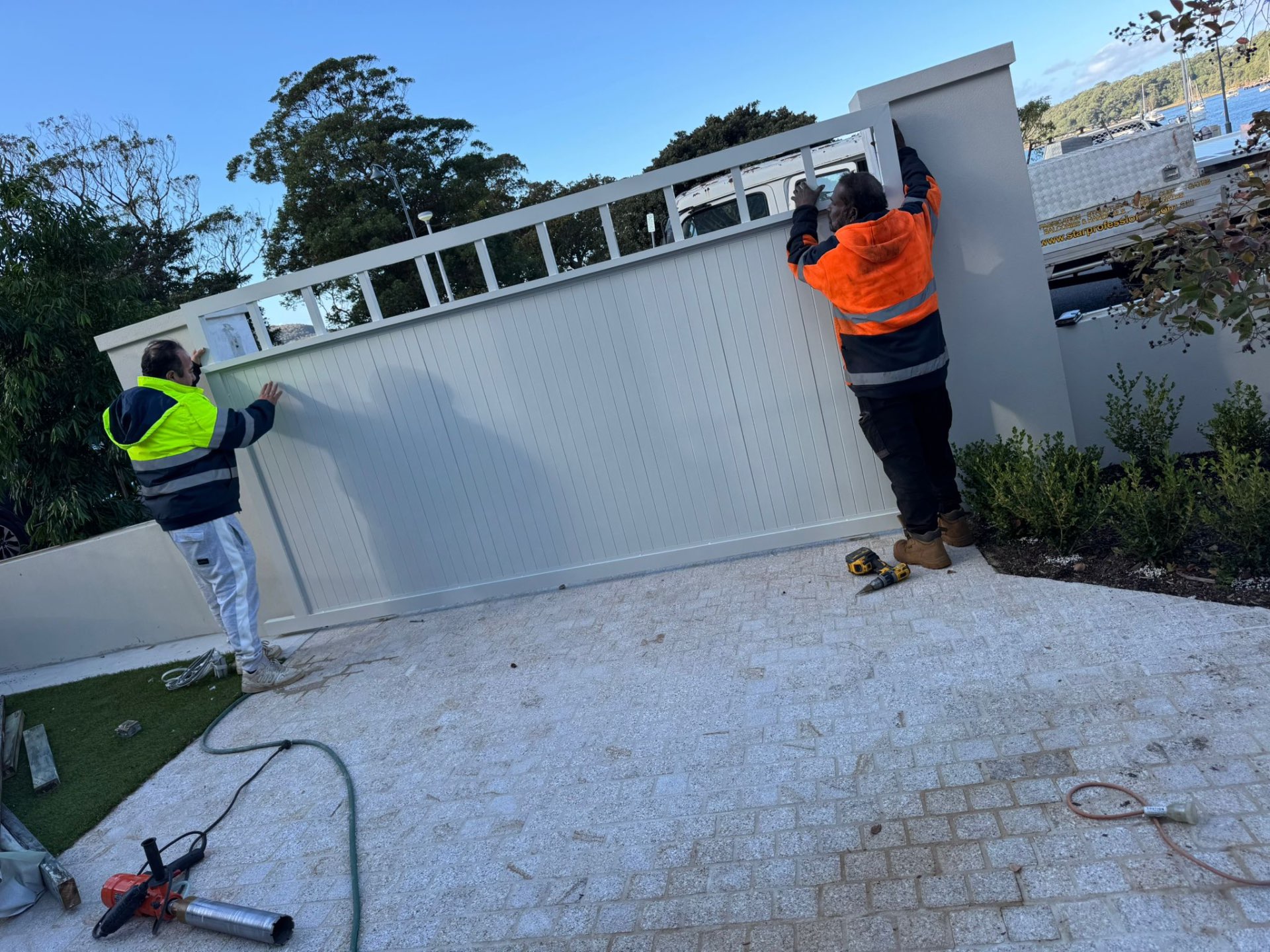 Custom Driveway Gate Install